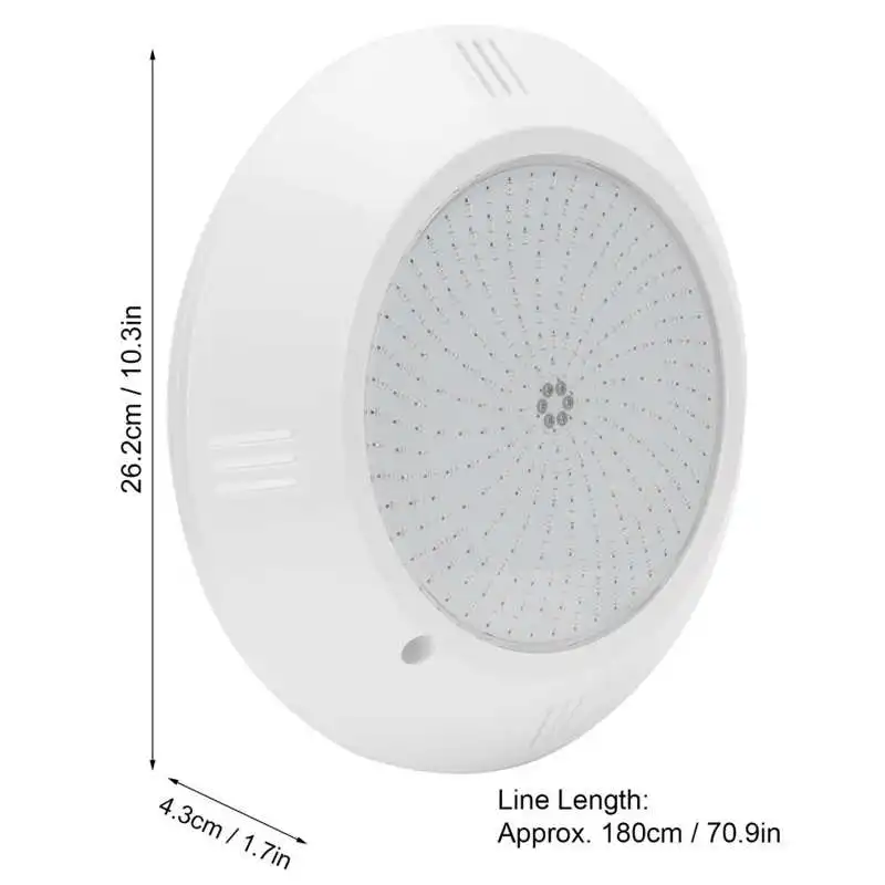 

growbox 18W 252LED Underwater Light Outdoor Colorful Waterproof Swimming Pool Light with Remote Control AC12V led grow light