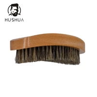 hushua professional mens wild boar bristle beard brush barber beard brush