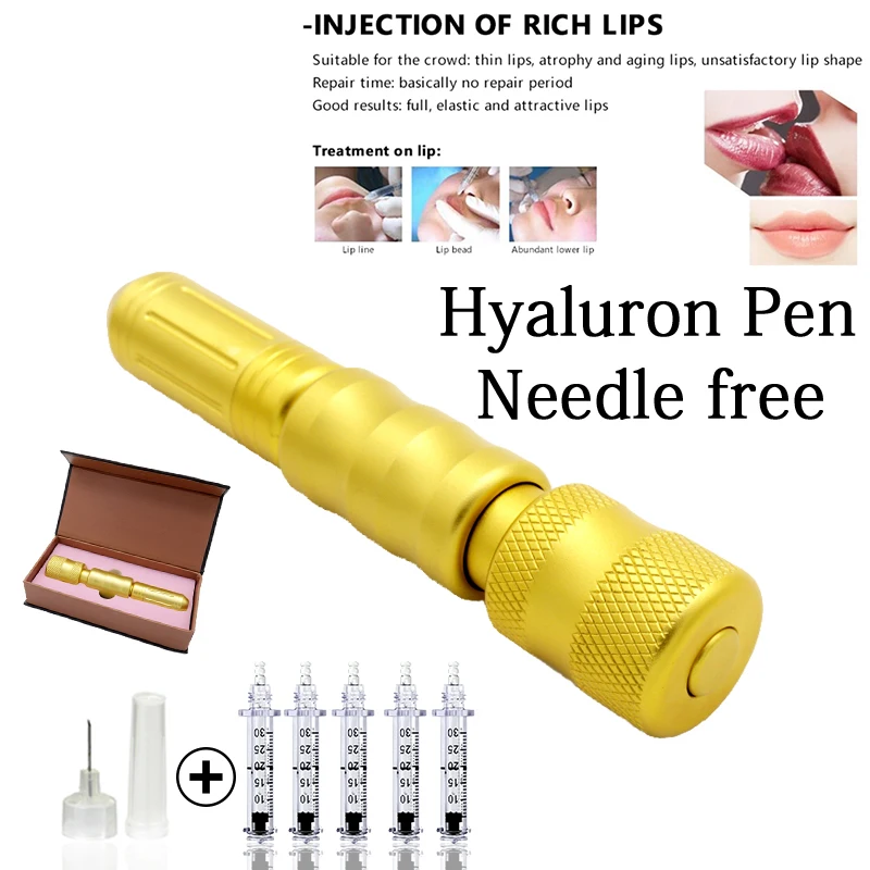 

High Pressure Hyaluronic Acid Pen High density metal For Anti Wrinkle face Lifting Lip filler hyaluron gun No-Needle Mesotherapy