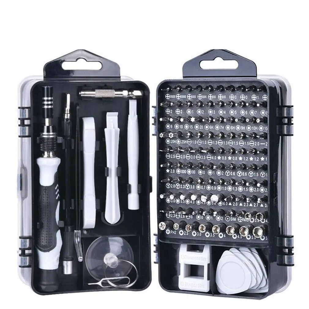 

Computer Repair Kit 122 In 1 Magnetic Laptop Screwdriver Kit Precision Screwdriver Set Small Impact Screw Driver Set With Case