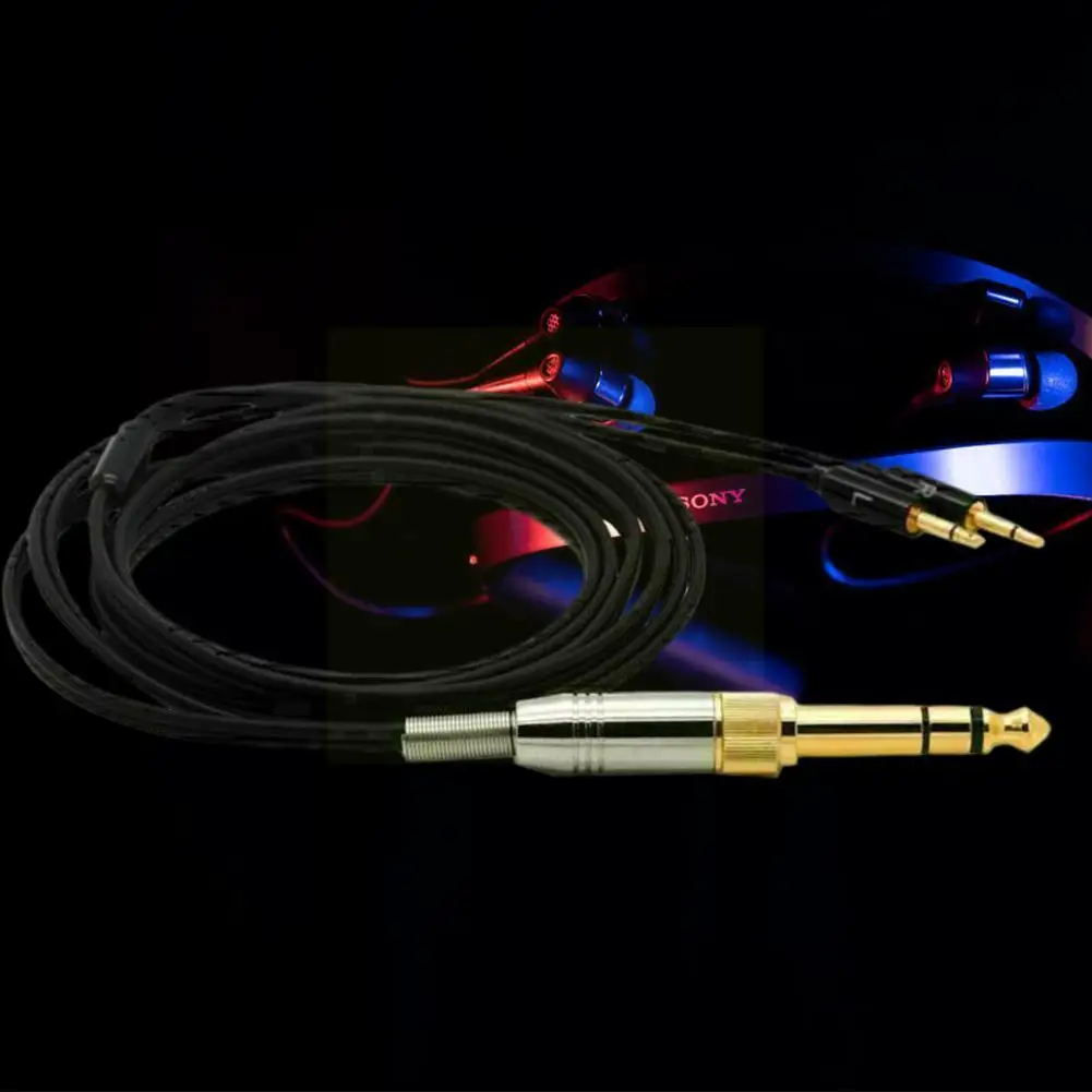 

1.2m Headphone Cable Oxygen-free Copper Round Dual HD497 HD212 For HD477 Pro Cable Headphone Parallel EH250 Q5M0