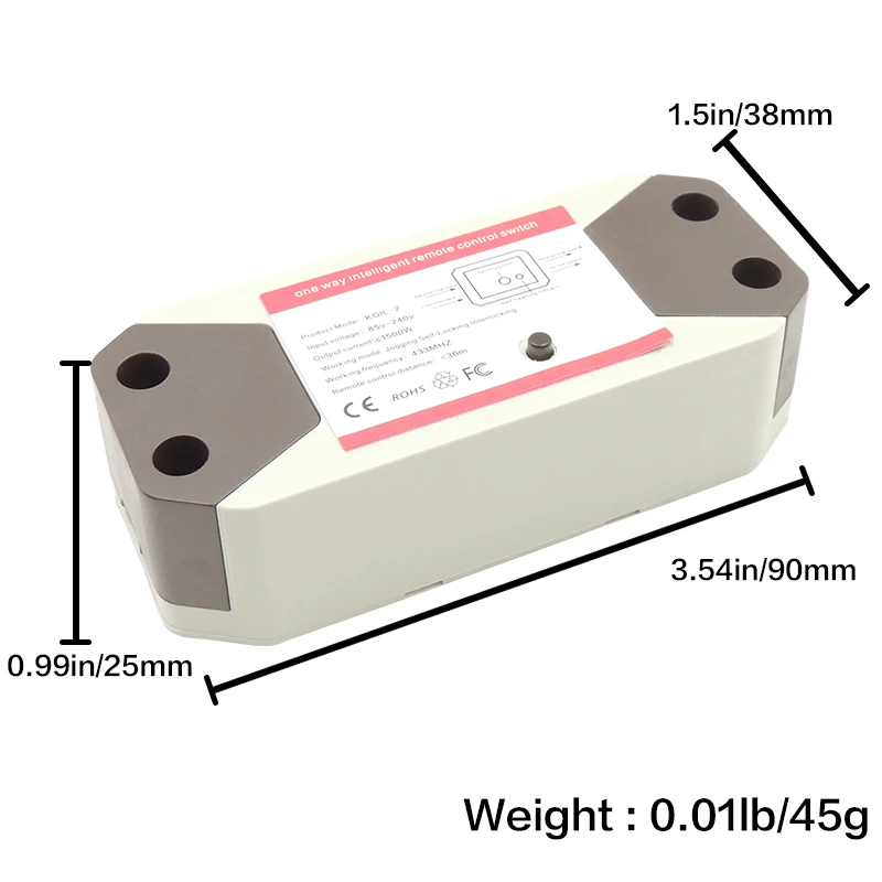 Универсальный беспроводной пульт дистанционного управления DieSe 433 МГц 85-240 В