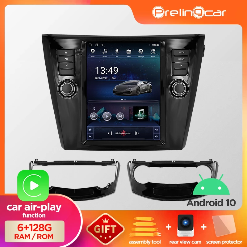 

Car Android 10 Radio Player For Nissan X-Trail 2014 Multimedia Video GPS Navigation For Tesla Style Vertical Screen NO DVD IPS