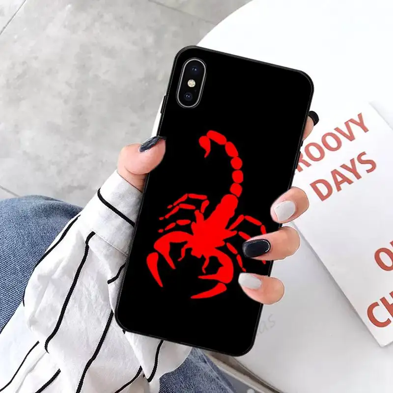 

crab scorpion animal pattern Phone Case for iPhone 11 12 mini pro XS MAX 8 7 6 6S Plus X 5S SE 2020 XR luxury cover coque