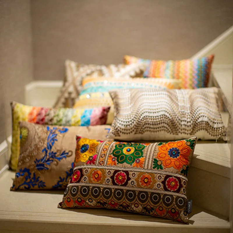 Прямоугольная подушка наволочка для подушки декоративные красочная