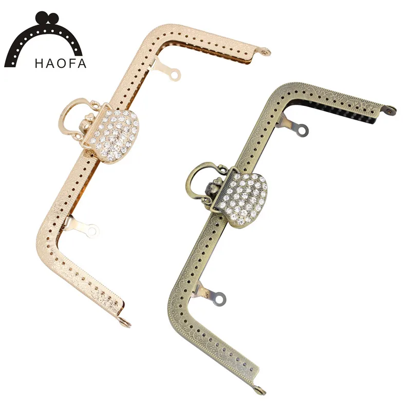 HAOFA Новое поступление металлический кошелек рамка 20 см сумка рамки для DIY сумки