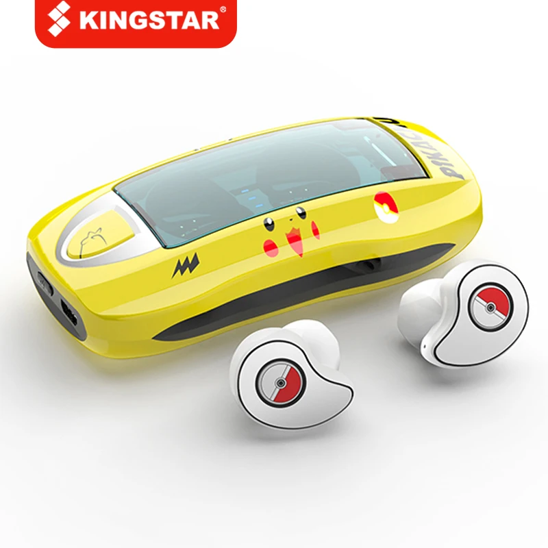 

KINGSTAR TWS Wireless Bluetooth 5.0 Noise Cancellation Headphone True In-Ear Earbud Headset Sports Waterproof With Mic