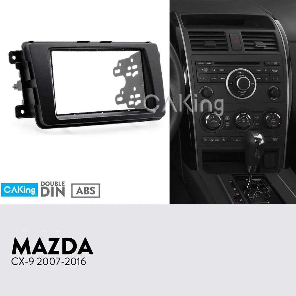 Двойная Din Автомобильная радиопанель Fascia ДЛЯ 2007 2016 Mazda CX 9 CX9 комплект фитингов для