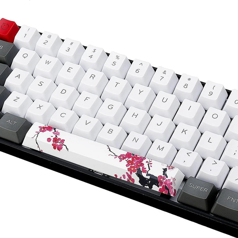 6.25U DIY Новинка Keycap слива цветок пробела PBT механическая клавиатура|Клавиатуры| |