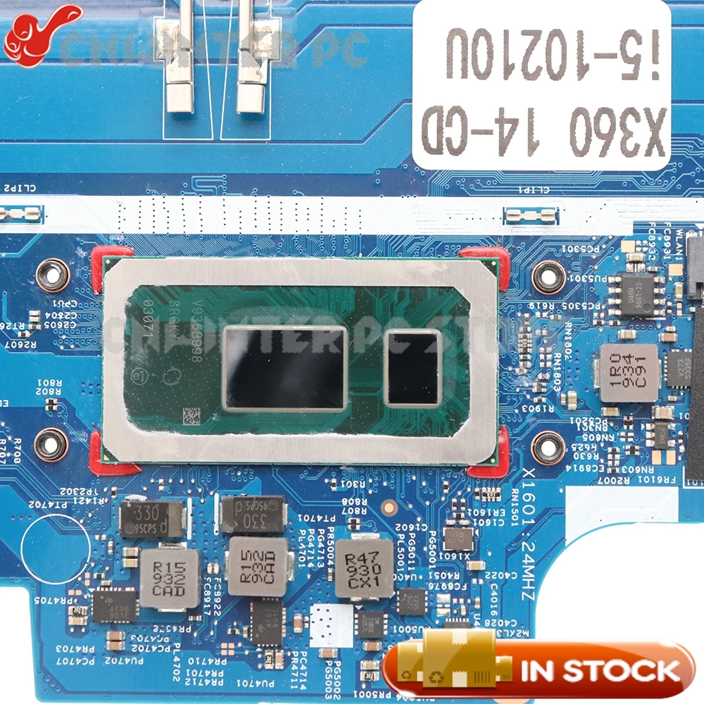 NOKOTION L72535-601 18702-1 448.0E814.0011 для HP Pavilion X360 14-CD материнская плата ноутбука I5-10210U CPU |