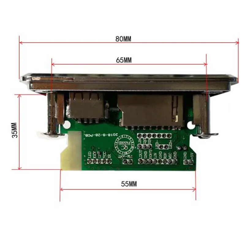3 7-5 в USB FM Aux Радио MP3 плеер встроенный автомобильный Громкая связь Bluetooth декодер
