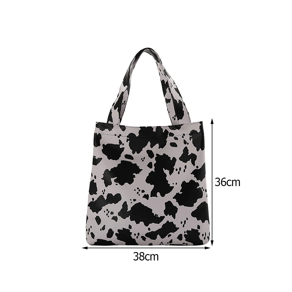

Fashion Women Animal Pattern Shoulder Shopping Bag Ladies Casual Large Capacity Tote Handbags PU Leather Elegant Square Bags