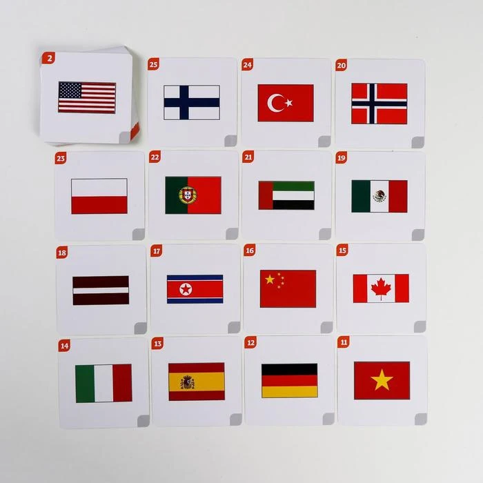 Настольная игра Мемо Флаги 50 карточек |