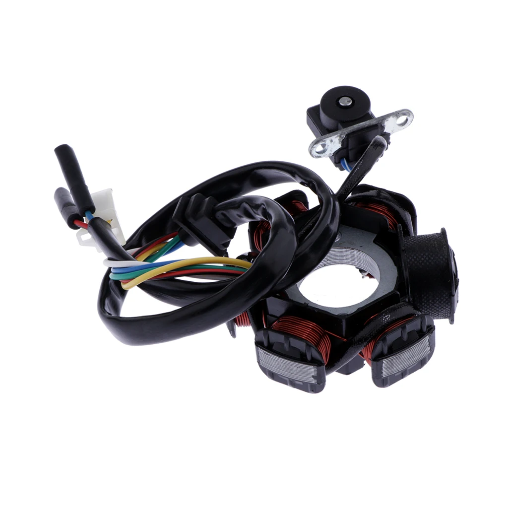 6 Coil Pole Magneto Flywheel Stator for GY6-125CC Quad Dirt Bike ATV Buggy | Автомобили и мотоциклы