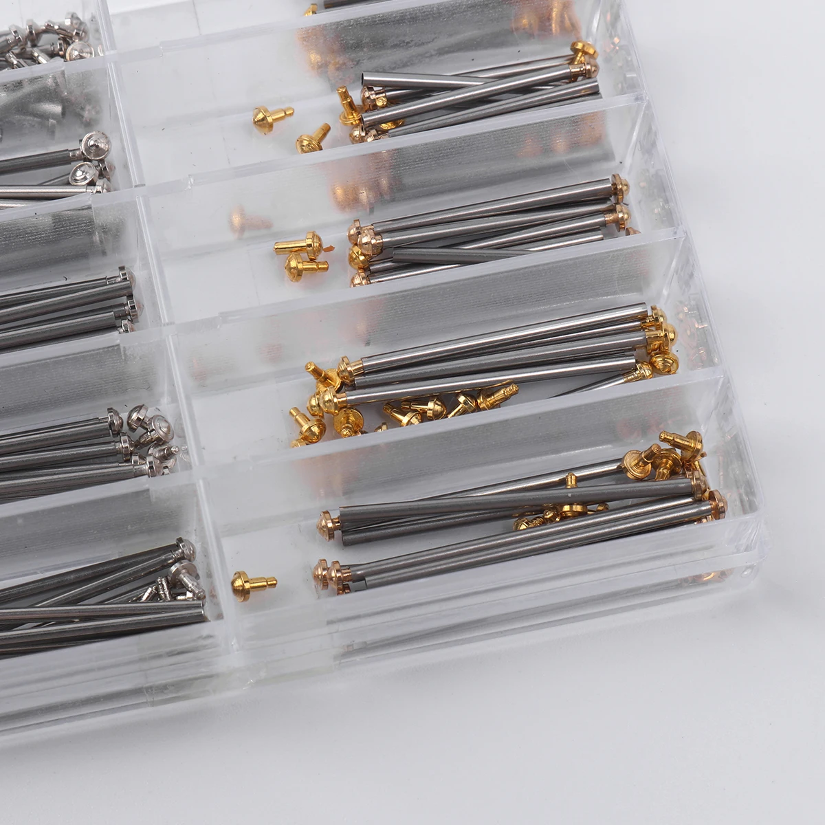 

100pcs Gold Silver Watch Band Link Pin Dia 1.3mm 18-26mm Watch Strap Link Pin Watch repair tools for Watch making enthusiasts