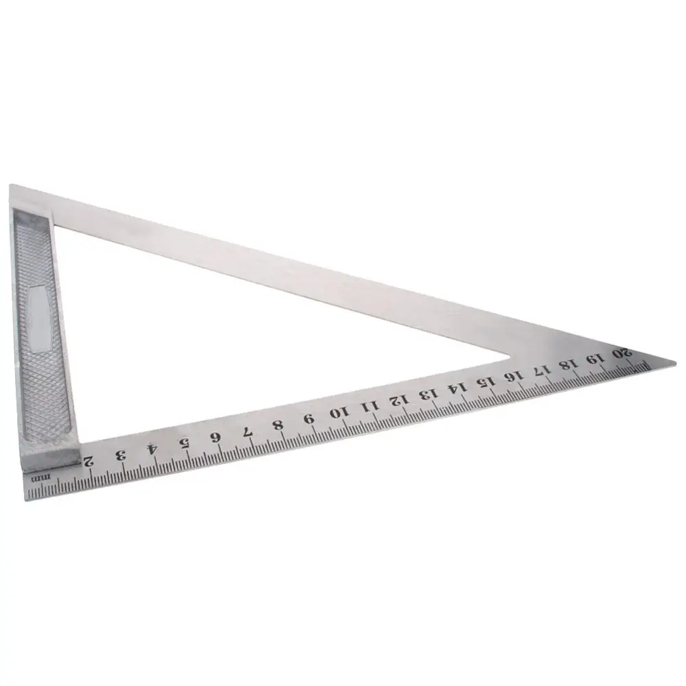 

Utoolmart Hot Triangle Ruler Square Aluminum Base Stainless Steel Ruler 150mm/200mm Double Side Scales Triangle Calipers 1pcs