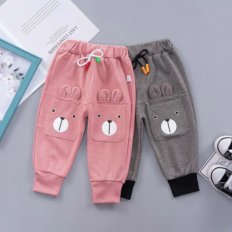 Лидер продаж детские хлопковые брюки повседневные для мальчиков и девочек