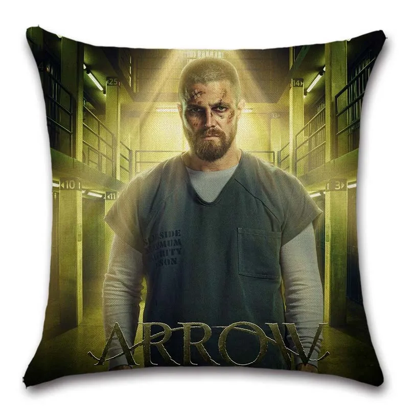 Arrow 7 season TV poster Oliver Queen Cushion Cover Decoration Home sofa chair seat kids bedroom gift friend present pillowcase | Дом и сад