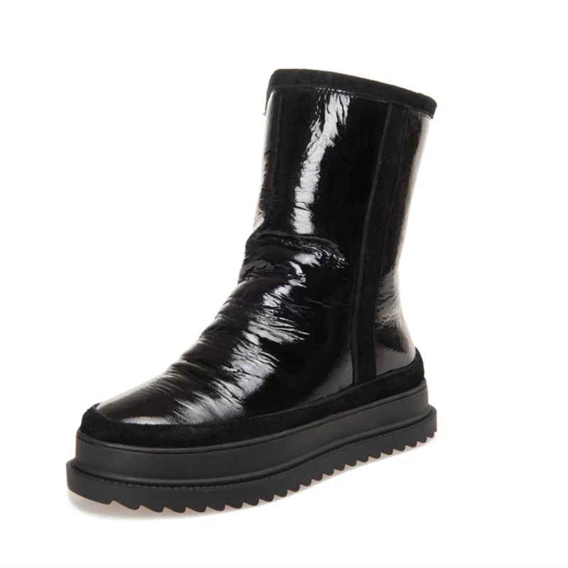 Женские зимние ботинки с натуральным мехом женская зимняя обувь на платформе G334