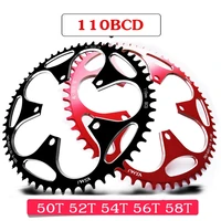 road bicylcle 110bcd crank 50t 52t 54t 56t 58t chainwheel alloy ultralight climbing power chainring plate bicycle parts