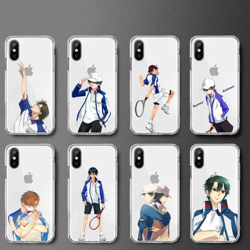 

Anime New Prince OF Tennis Phone Case Transparent soft For iphone 12 11 13 7 8 6 s plus x xs xr pro max mini