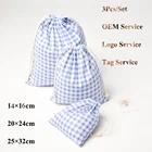 Сумка для сухих цветов 3 шт.компл. Цветочная сумка на шнурке органайзер для косметики из натурального хлопка сумка для духов