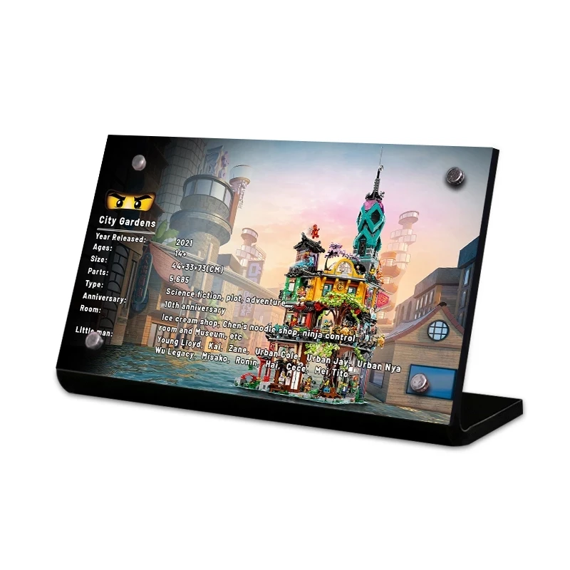 

The Acrylic Display Stand Brand For 71741 NINJA City Gardens Toys Building Blocks