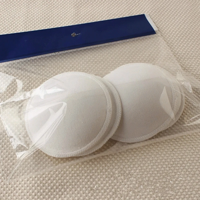 4Pcs（2 pairs) Cotton Reusable Breast Pads Nursing Waterproof Plain Pad Baby Breastfeeding Accessory High Quality Safety | Мать и