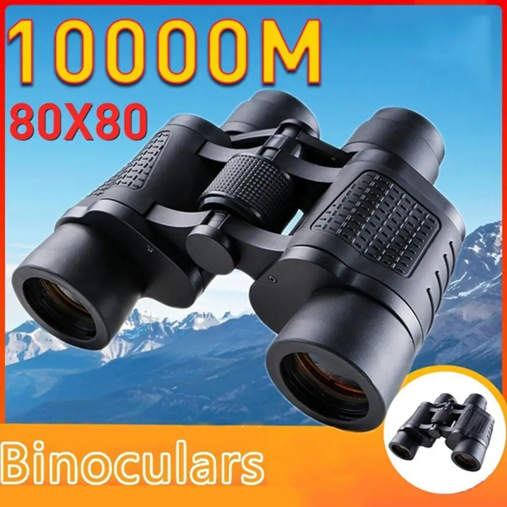 

Magnification10x Binoculars 80X80 Long Range 15000M HD High Power Telescope Lens Low Light Night Vision For Hunting Sports Scope