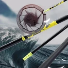 Телескопическая карбоновая рыболовная сеть для удочки 2,1 м, 3 м, складная посадочная сеть, кастинговая сеть, рабочая ловушка, рыболовные сети