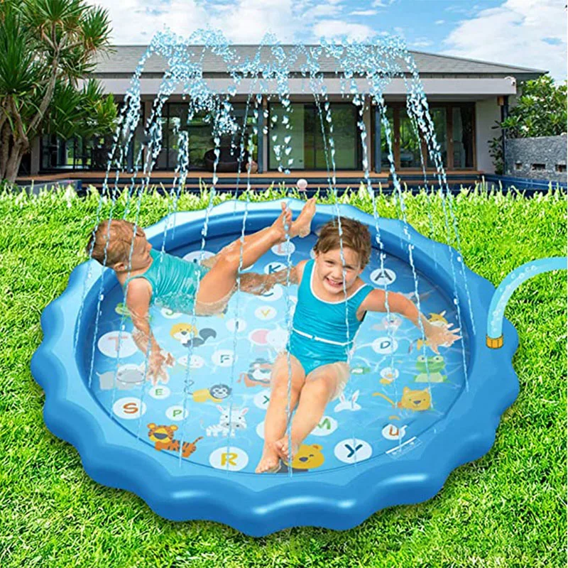 170 см детский игровой водяной коврик ПВХ пляжный уличный для распыления воды