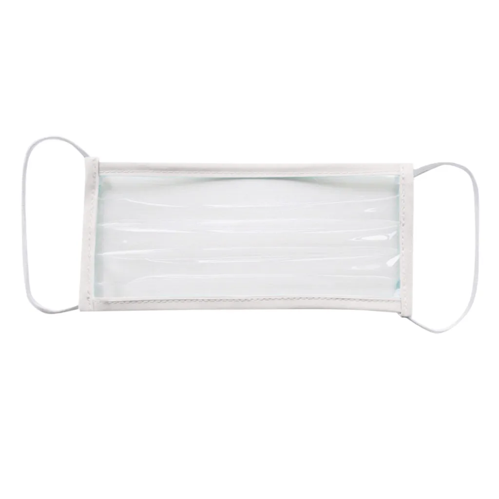 Маска для лица с ясным окном видимый выражение чехол глухого людей уход за кожей