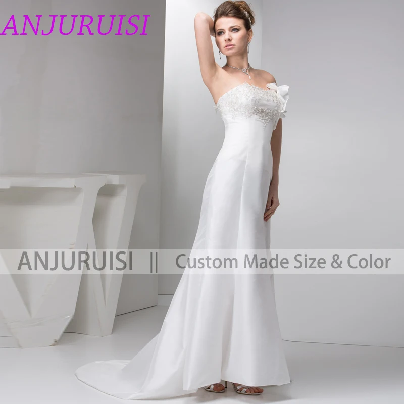 ANJURUISI кружевные аппликации Милая Русалка Свадебные платья 2020 robe de mariage Taff