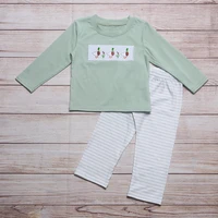 new autumn wear childrens clothing sets toddler baby girls boys cartoon embroidery long sleeve t shirt pants outfits set