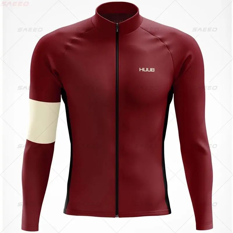 

Новинка 2021, командная Весенняя велосипедная одежда HUUB для велоспорта, комплект дышащей езды на велосипеде с длинным рукавом, Мужская велоси...