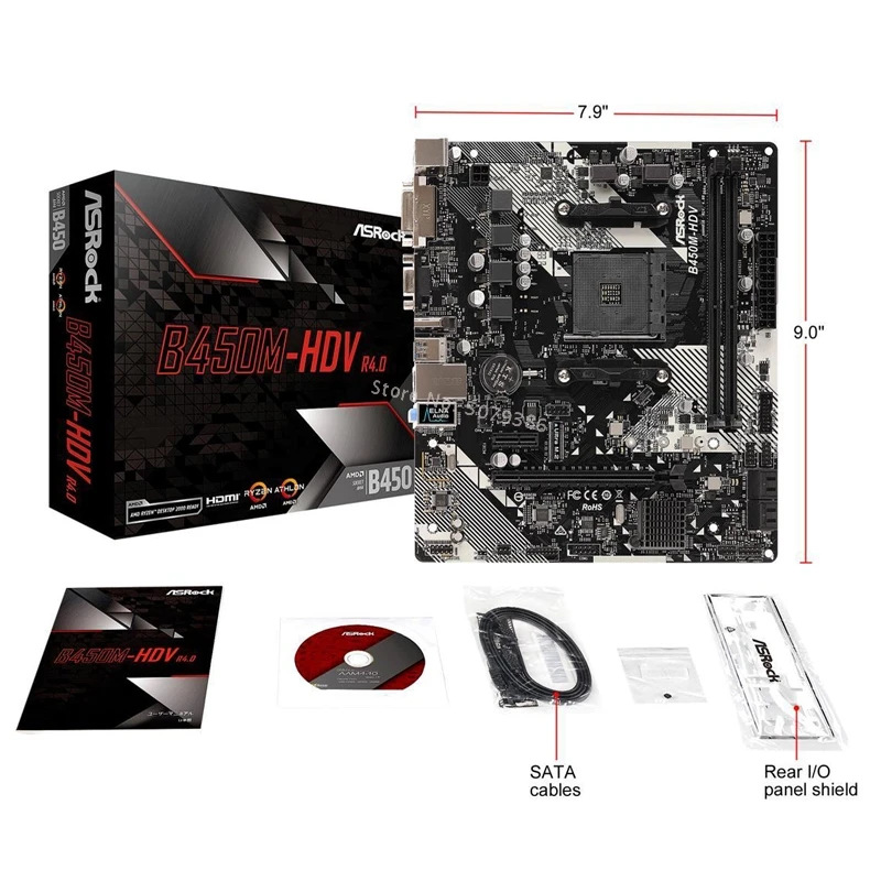 

ASRock B450M-HDV R4.0 & AMD CPU Ryzen 7 2700X & Kingston DDR4 8GB*2 Combination Kit M.2 USB3.0 Socket AM4 M-ATX/5900X/5800/3700