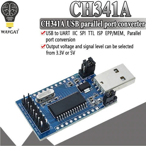 WAVGAT CH341 Программер USB-UART IIC SPI I2C