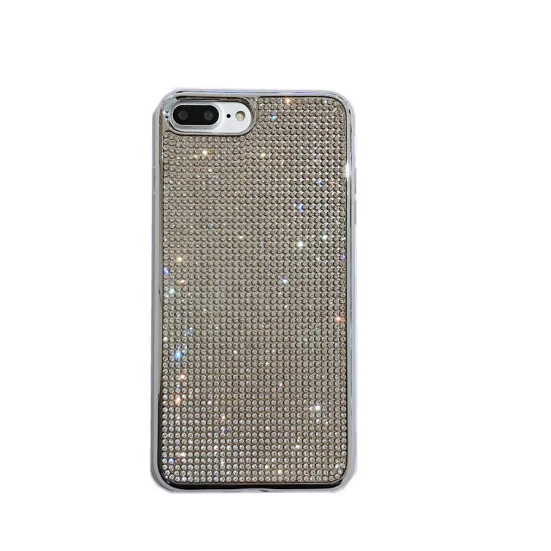 

Luxury diamond-studded silicone phone case for iPhone11 12Pro Max mini X XR XS XSMax 8 7 6PluS anti-drop protective back cover
