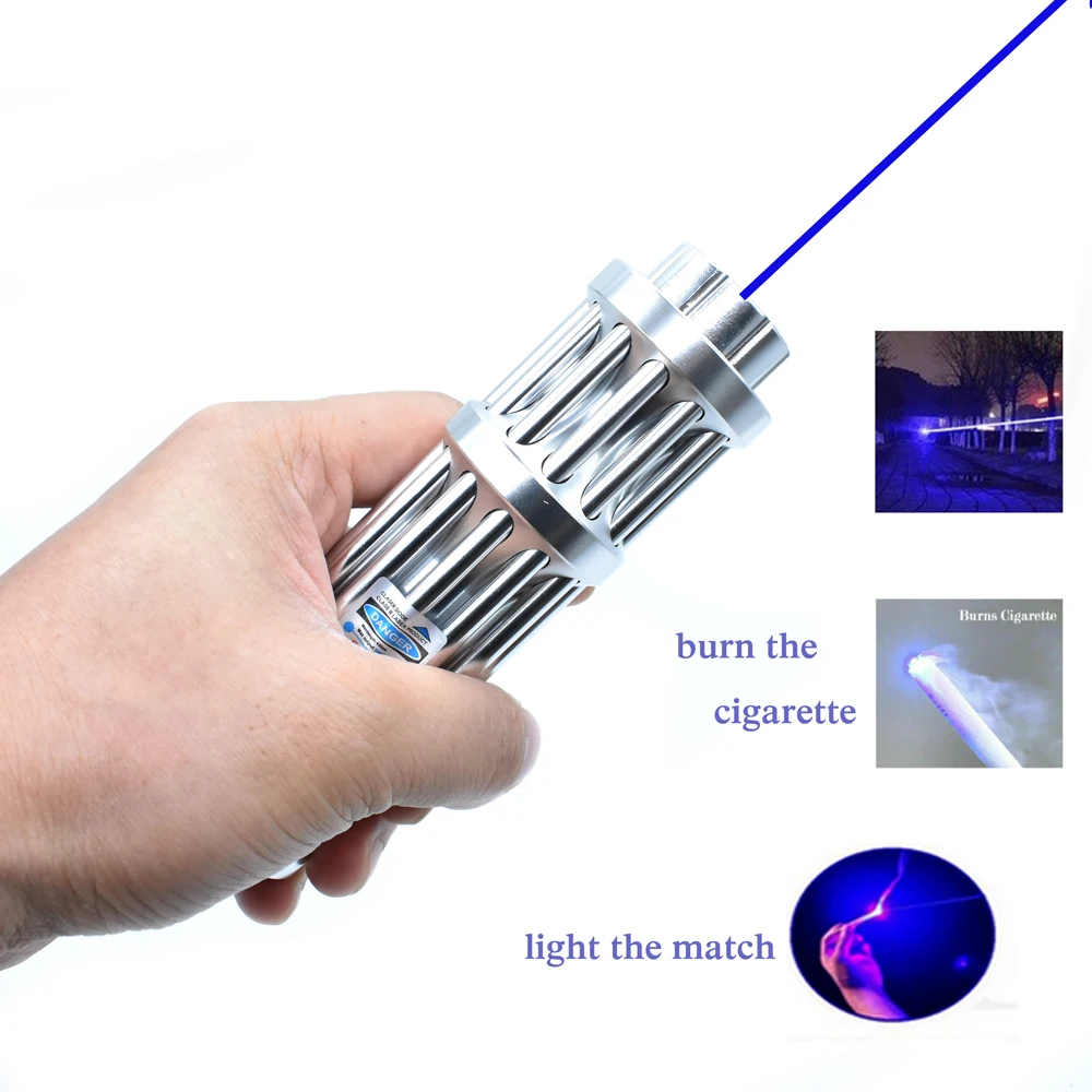 Высокомощный Синий Лазерный фонарь 2 Вт 10000 нм М фокусируемая зеленая и красная