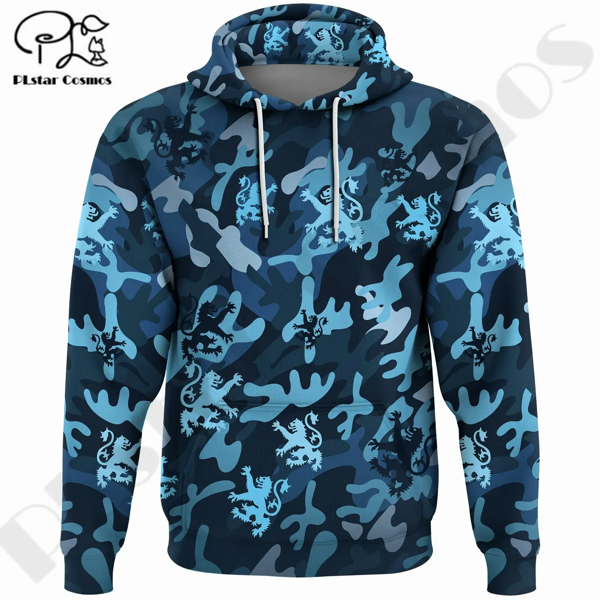 

PLstar Cosmos 3DPrinted Newest Scotland Lion Scottish Camo Unique Unisex Funny Streetwear Harajuku Hoodies/Sweatshirt/Zip Q-6