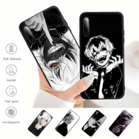 tokyo ghoul kaneki ken black matte mobile phone case for samsung galaxy s9 s10 s20 s21 s30 plus ultra s10e s7 s8 cover