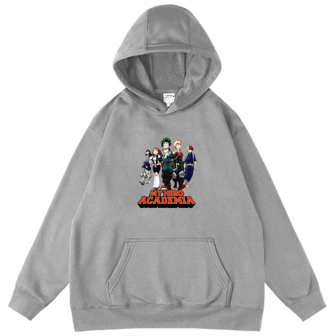 

Anime My Hero Academia Autumn New Men Oversized Hooded Sweatshirt Big Pocket Hoodies Tops Boy Male Pullover Hoodie Sweatshirts