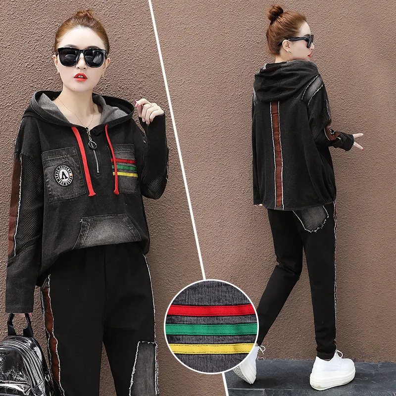 Max LuLu 2020 весенние модные женские Лоскутные костюмы винтажные комплекты из двух