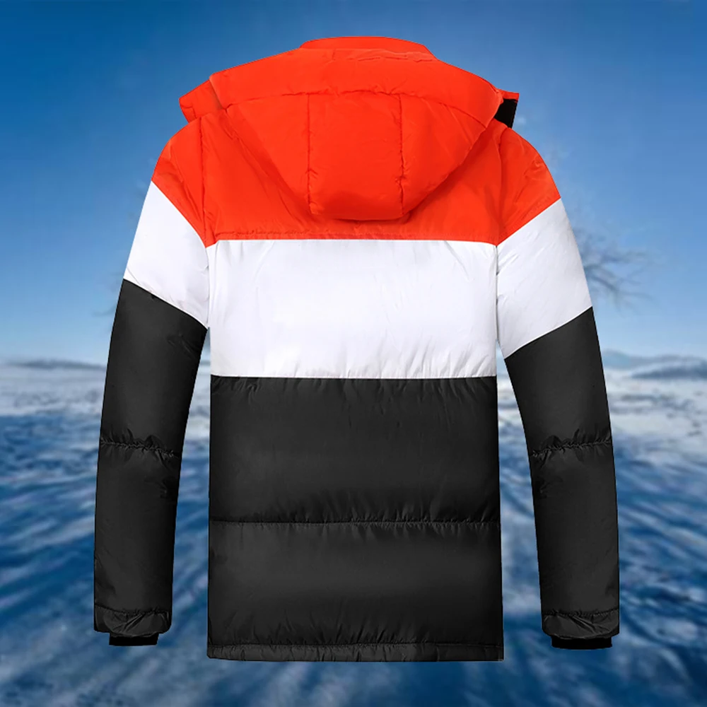 Winter Warm Parkas Jacket Men Fashion Hooded Jackets Men Winter Parkas Cotton Coat Overcoat Streetwear Puffer Jacket