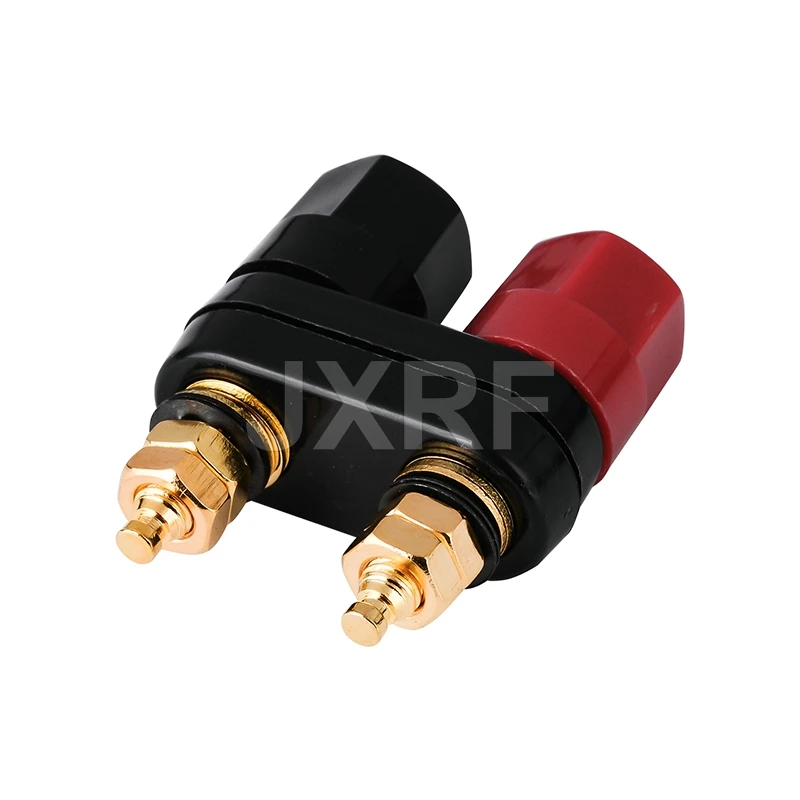 

JXRF Quality Banana plugs Couple Audio Terminals Red Black Connector Amplifier Terminal Binding Post Banana Speaker Plug Jack