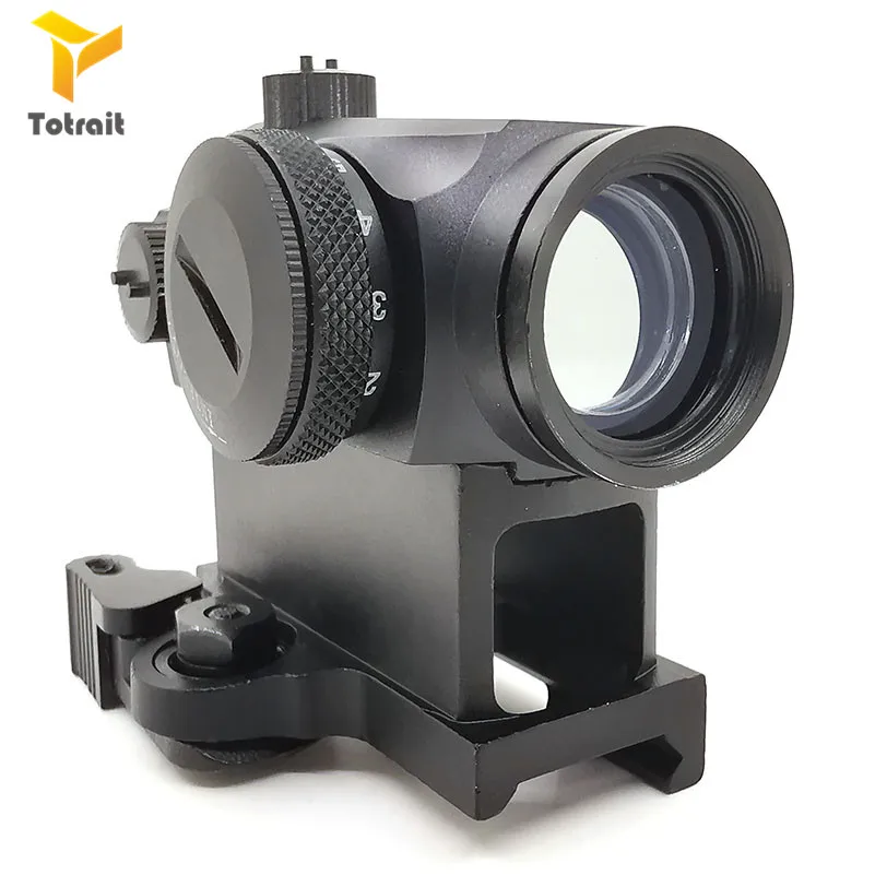 Тактический точечный мини 1X24 T1 прицел с подсветкой красный быстросъемным