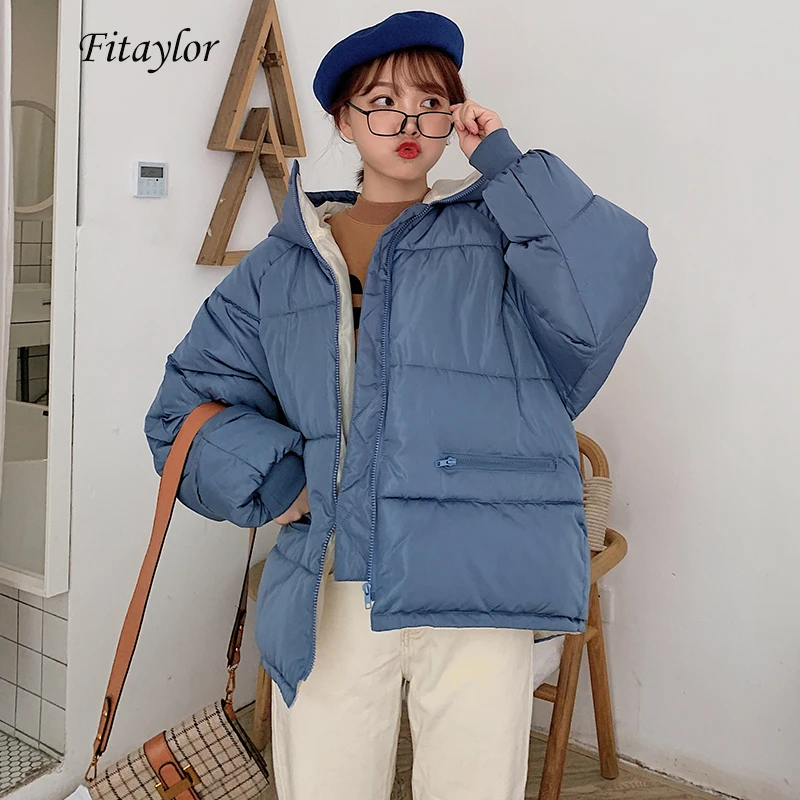 Fitaylor женские короткие куртки милое хлопковое стеганое Черное Пальто