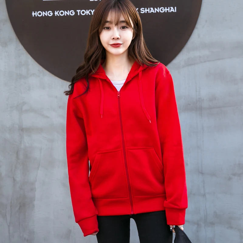 Новинка 2021 повседневные однотонные толстовки YASUGUOJI женская уличная одежда