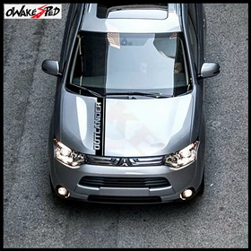 Автомобильная наклейка s для Mitsubishi Outlander стильная Автомобильная боковая юбка декоративная наклейка виниловая наклейка в полоску аксессуары для укладки наклейки