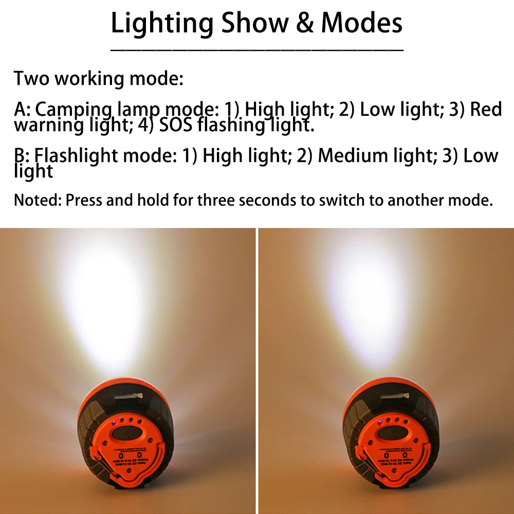 1 4 шт. светодиодный портативный фонарь для кемпинга с зарядкой от usb лампа